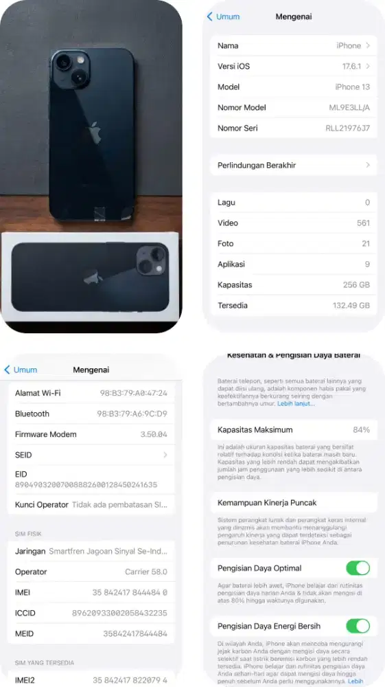 IPHONE 13 256 GB