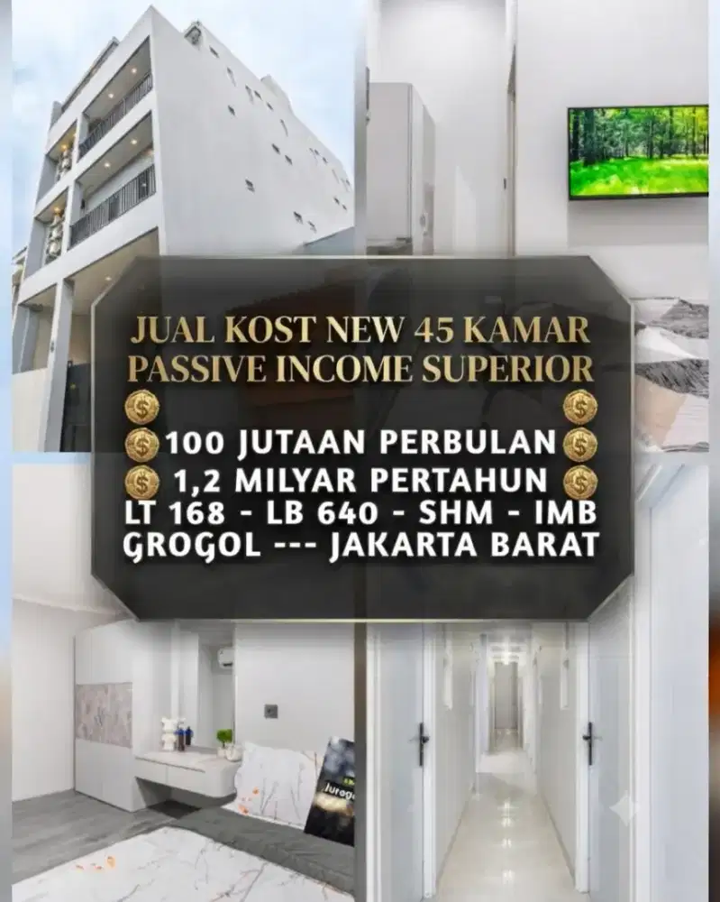 JUAL KOST KOSAN BARU AREA GROGOL JAKARTA BARAT