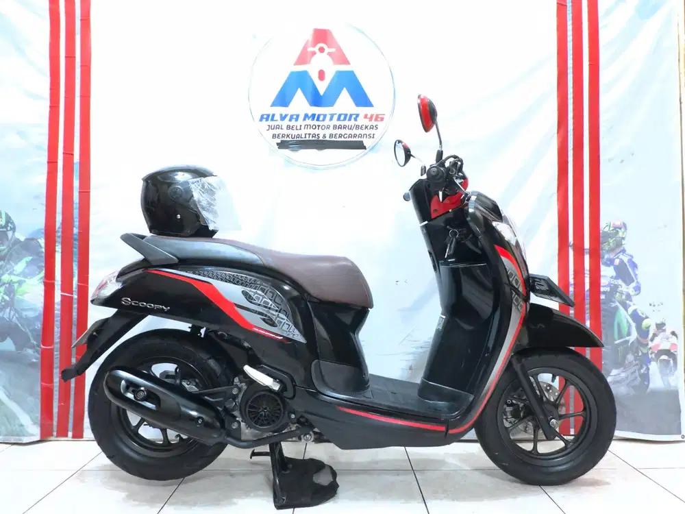 SCOOPY SPORTY TH 2019 BAN DONAT LOW KM 34 RIBU REAL MULUS GRESS