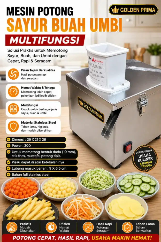 MESIN POTONG SAYUR BUAH UMBI SERBAGUNA GP