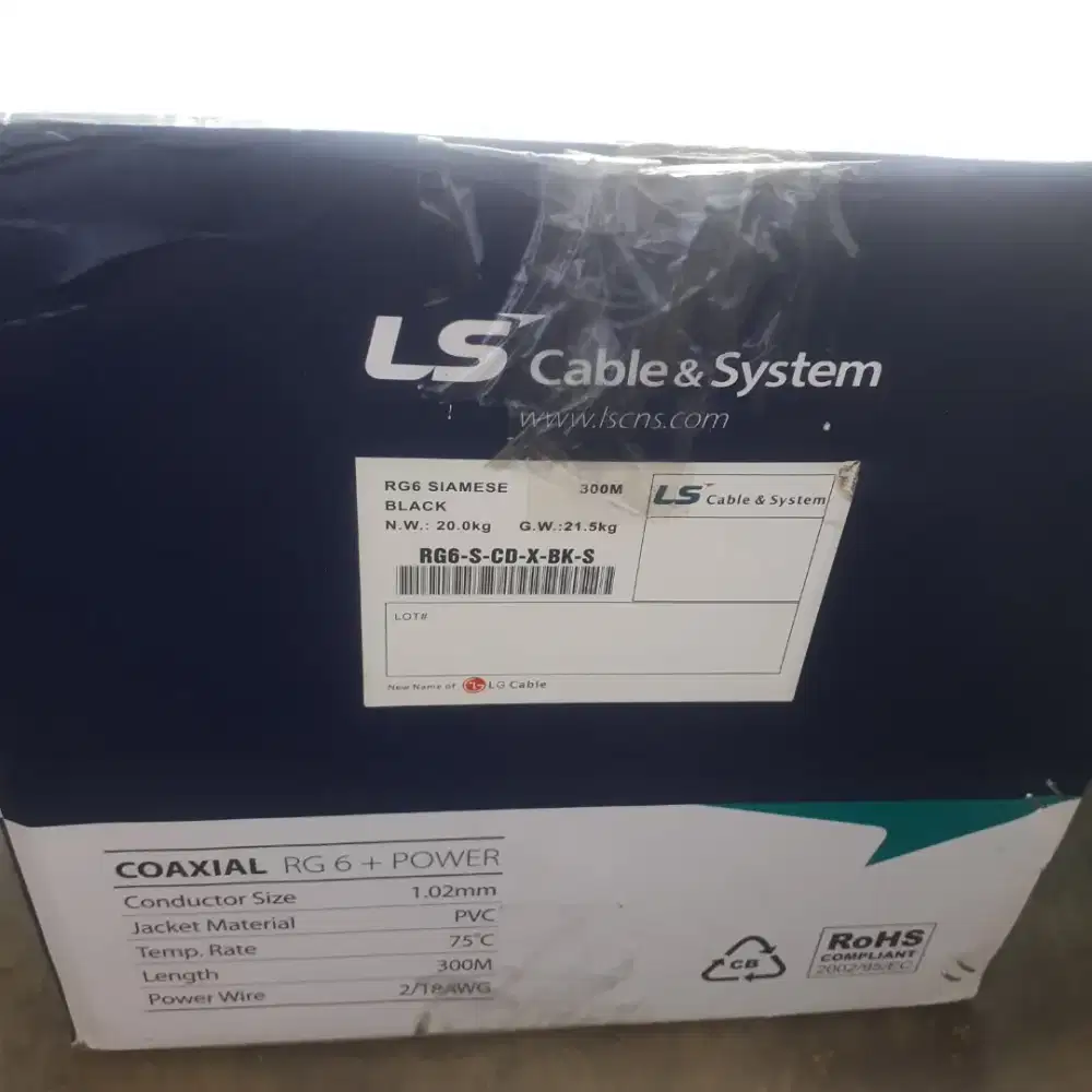 Kabel CCTV Coaxial RG 6 + Power (Masih Baru)