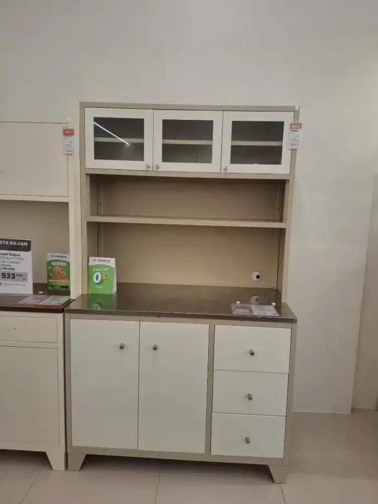 LEMARI DAPUR METAL STAINLESS BISA CICIL 0%