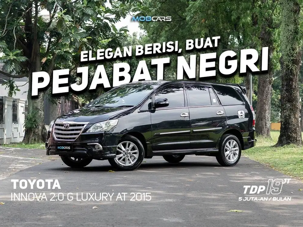 GARANSI MESIN HINGGA 3TH INNOVA G LUXURY 2.0 AT MATIC 2016-2015 HITAM