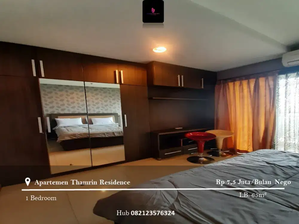 Disewakan Apartement Thamrin Residence 1BR Mid Floor Full Furnished