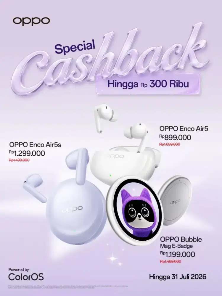 Oppo Buble bisa jadi bag carm