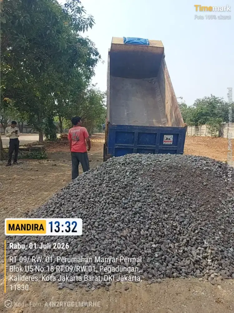 Pasir pasang batu kali sirdam basecourse abu batu limestone