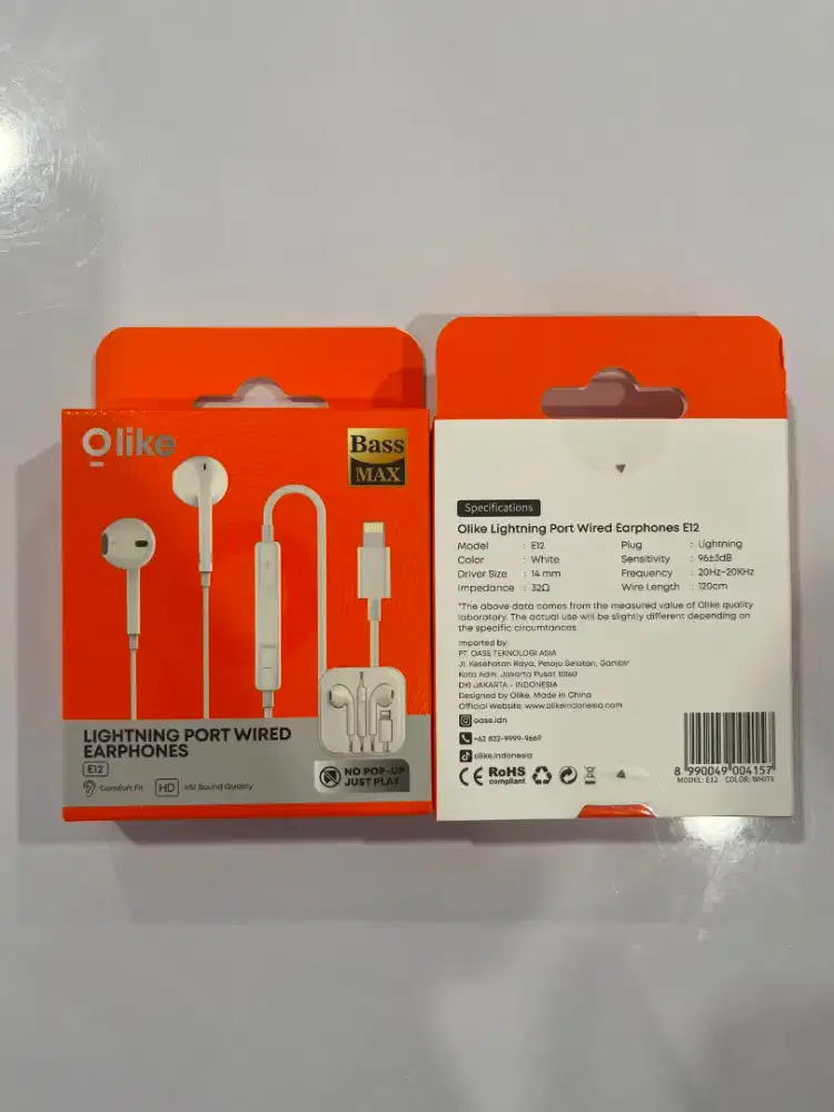HF Cable Olike E12 White Lightning Port