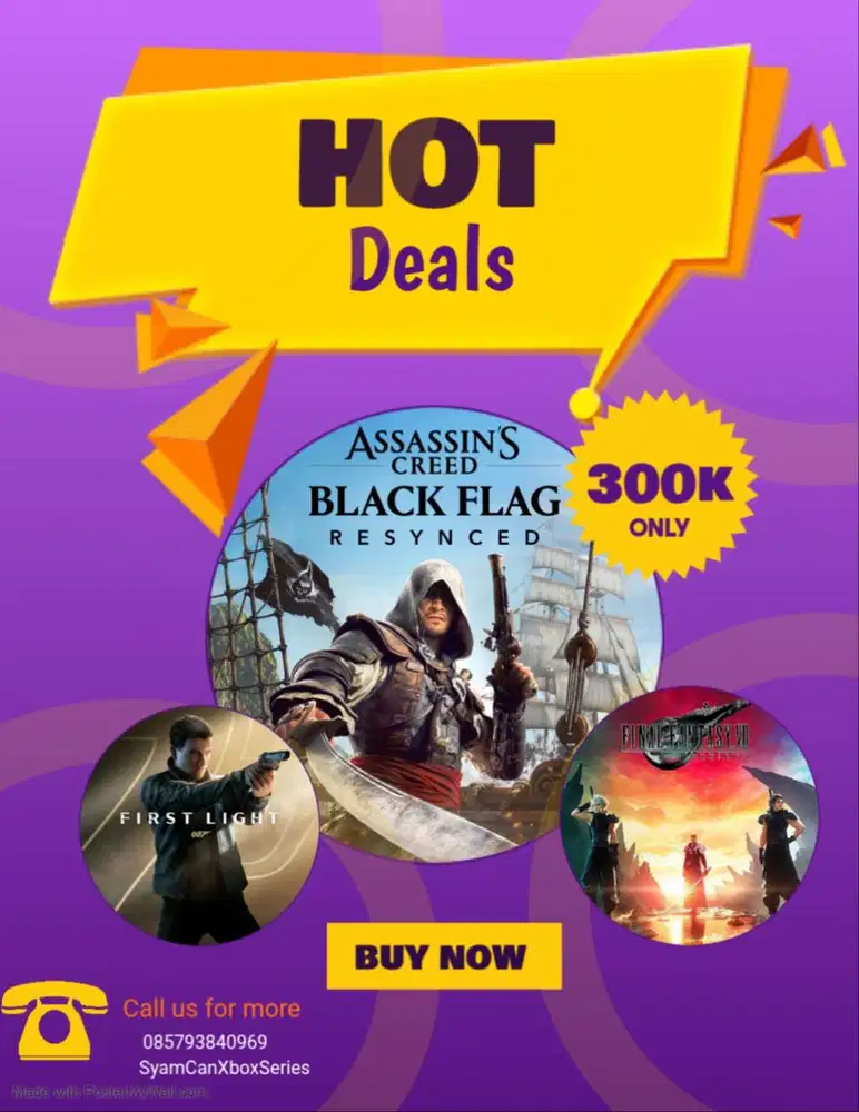 Promo Juli Paket Game Digital Xbox Series Bebas Pilih 3 Game List