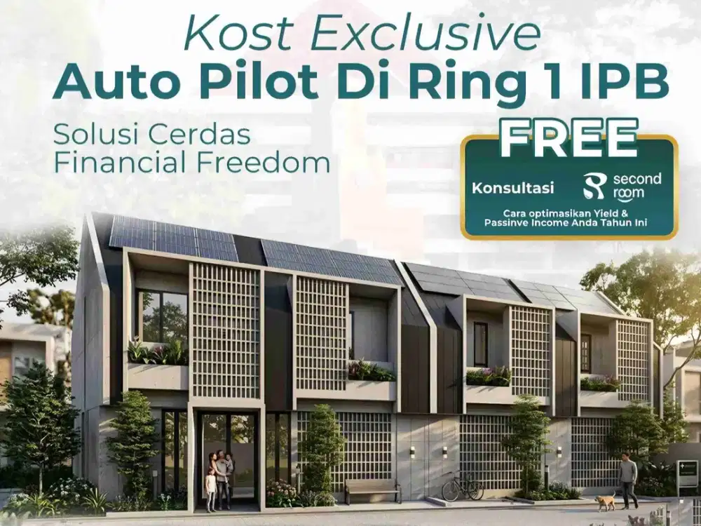 Promo Investasi Kost 2 Menit ke IPB, Fully Furnished, SHM, Occupancy Tinggi dan Stabil, Autopilot