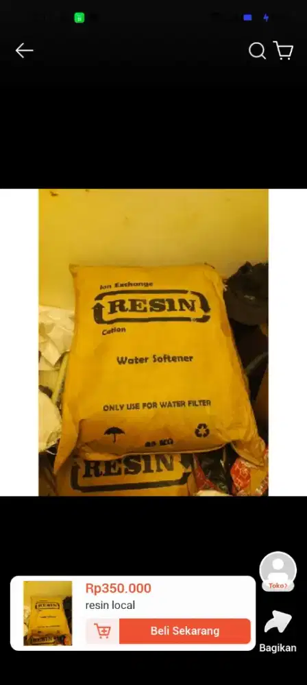 Resin filter air