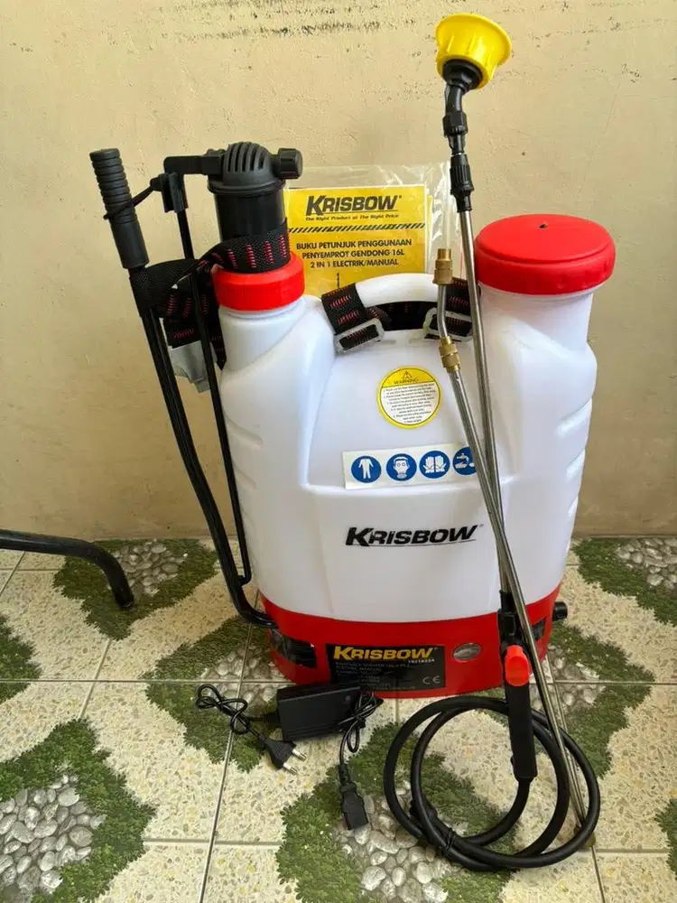 knapsack sprayer 2in1 Electric manual krisbow 16L