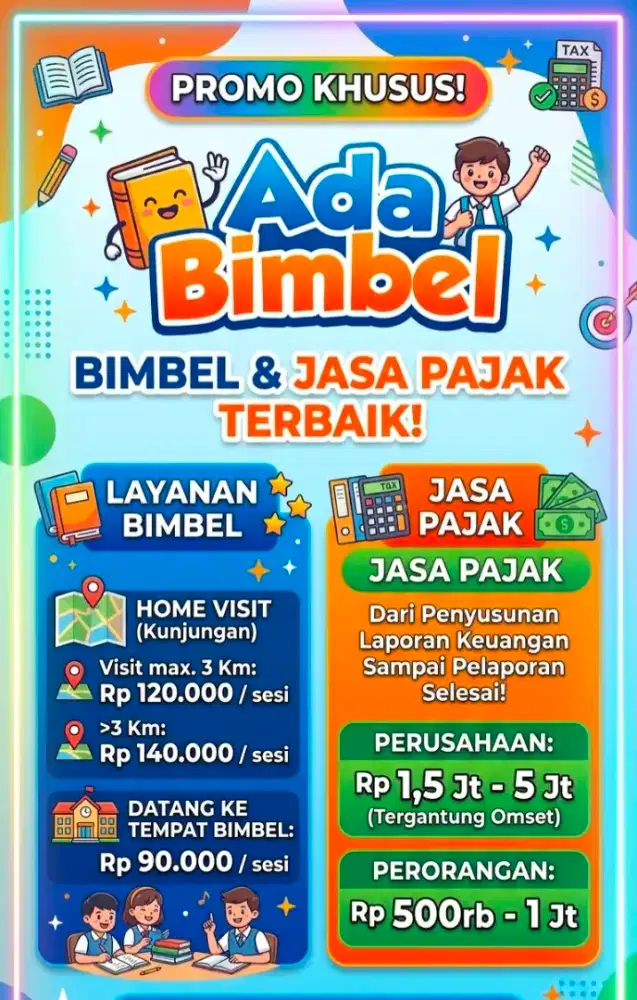 Ada Bimbel untuk Akuntansi dan Perpajakan