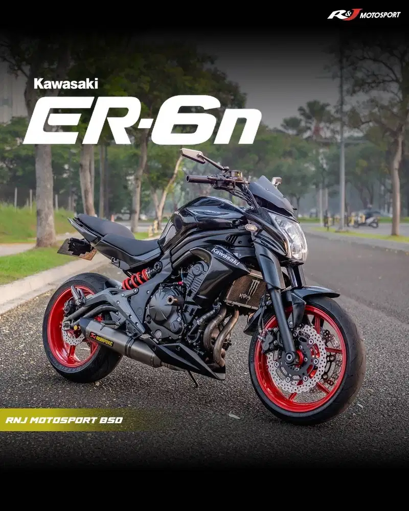 Kawasaki ER6N Nik 2012 KM 16.000an Knalpot Akrapovic