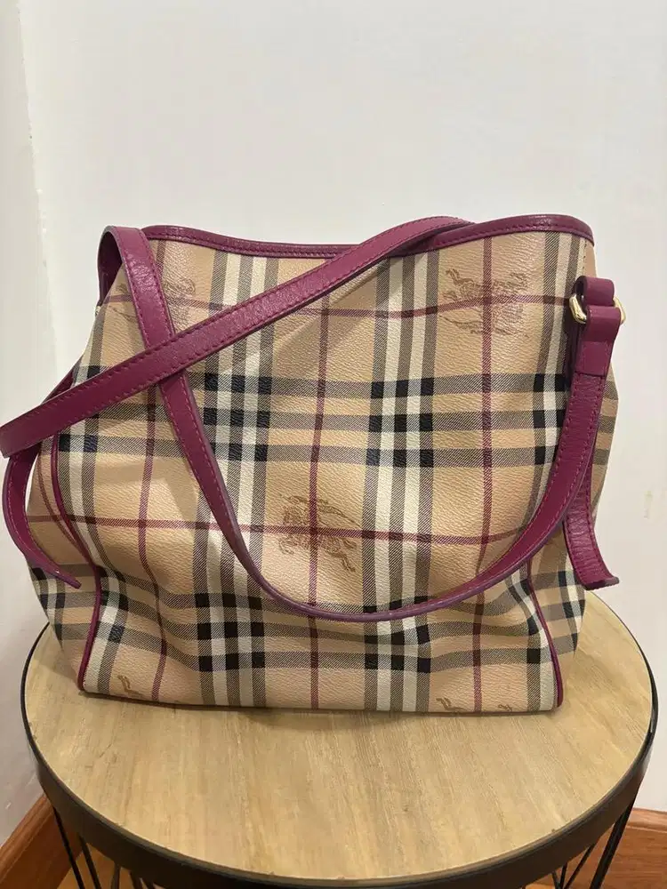 Tas Burberry Vintage Check Shoulder Bag Original