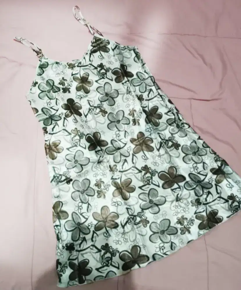 Dress rumah bahan silk sutra
