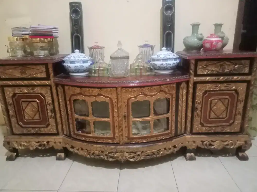 Meja jati tv bufet