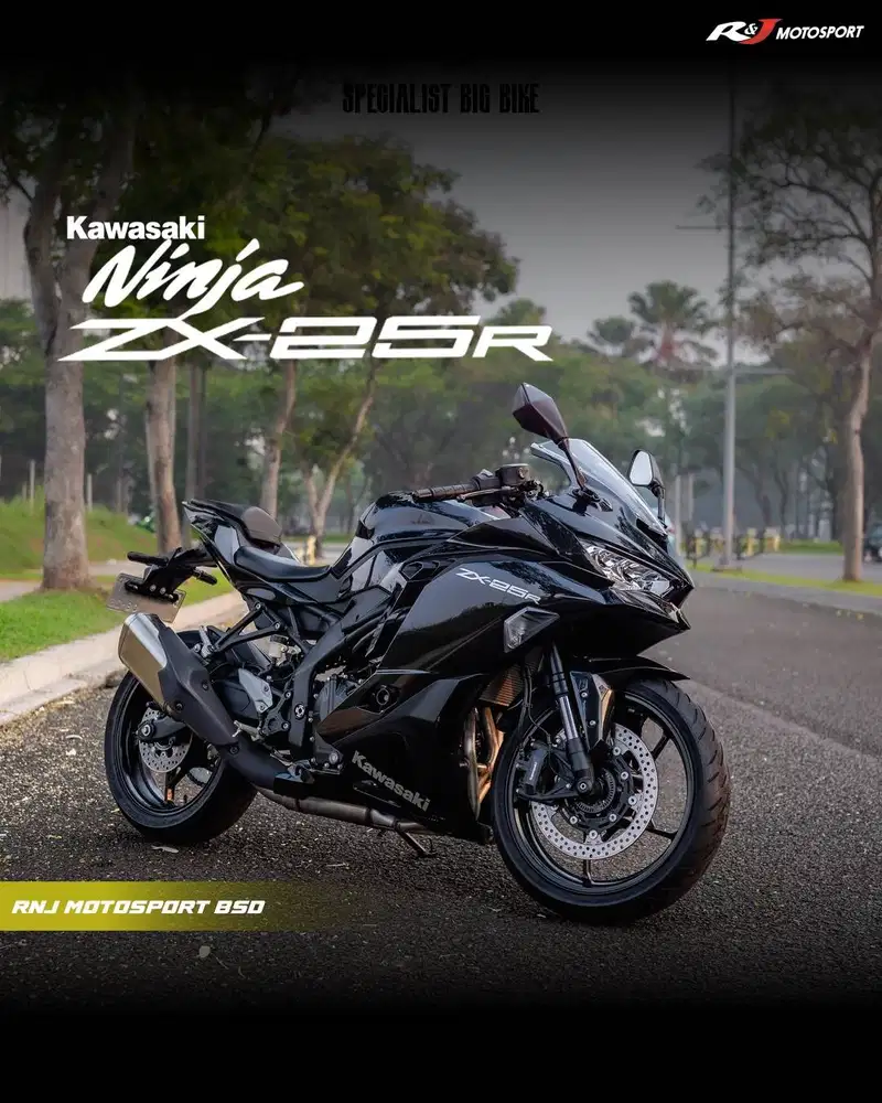 Kawasaki ZX25R Nik 2023 Warna Hitam KM 600an