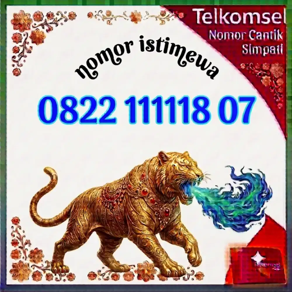 Perdana nomor cantik simpati 12 digit Telkomsel flash