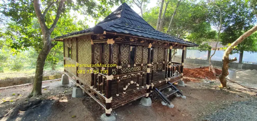Saung gazebo villa pondok cottage bambu premium