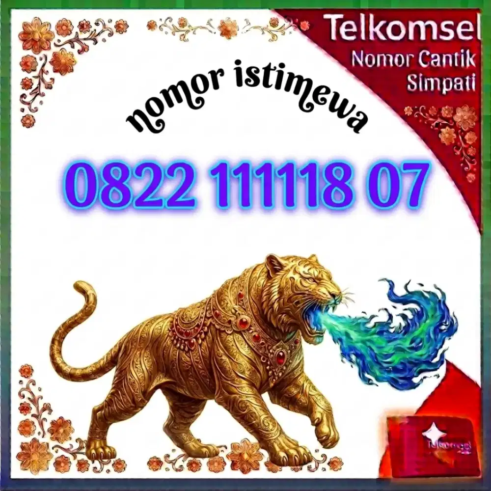 Nomor cantik simpati Telkomsel 12 d