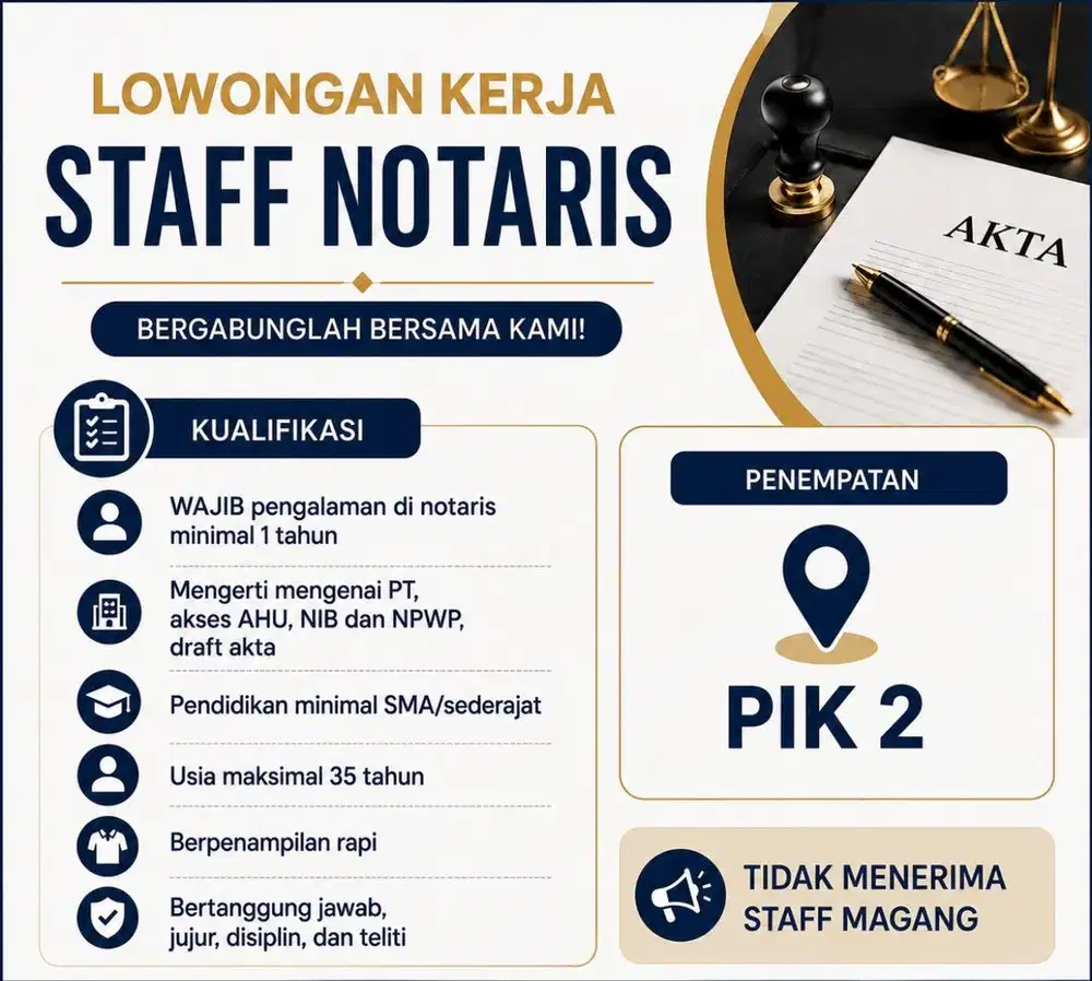 STAFF NOTARIS PENGALAMAN