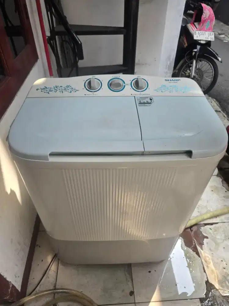 mesin cuci 2 tabung sharp