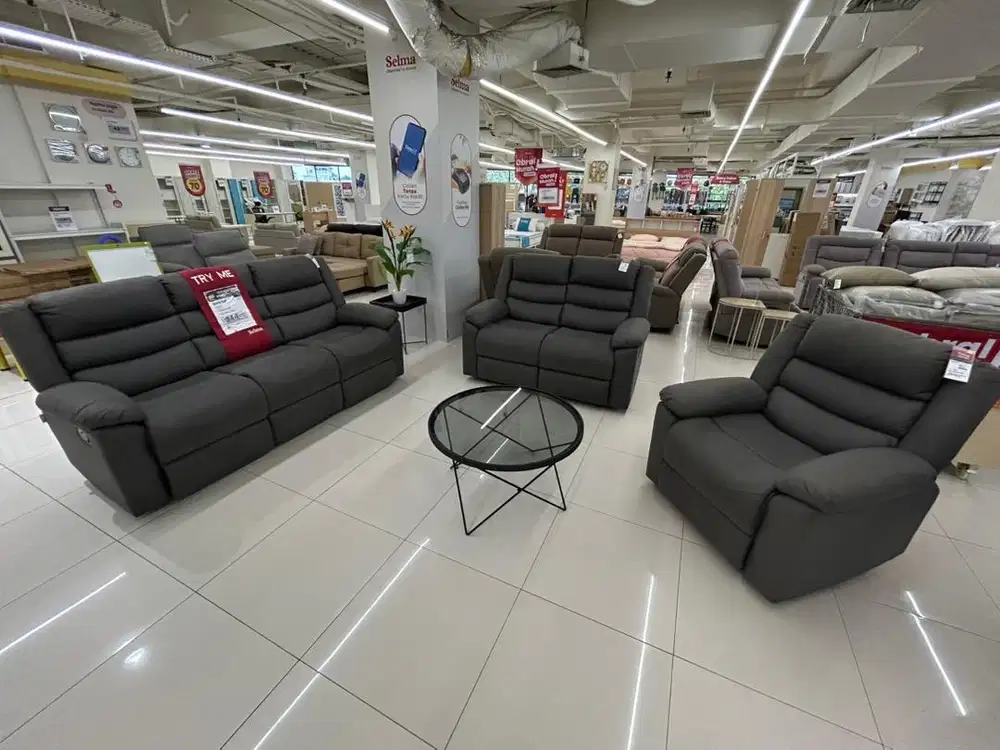 PROMO SOFA SET RECLINER MEWAH CANTIK