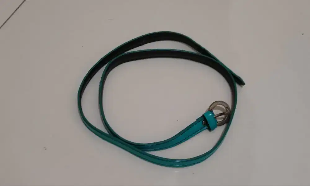 Sabuk kecil warna hijau tosca .panjang 1 M