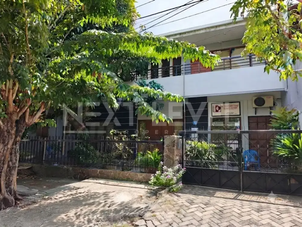 jual rumah hitung tanah cocok untuk kantor di ngagel madya