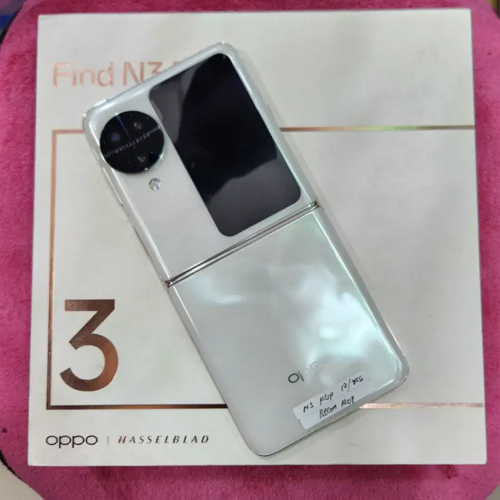 OPPO FIND N3 FLIP 12/256GB, BNOB, GARANSI NON AKTIF LIKE NEW