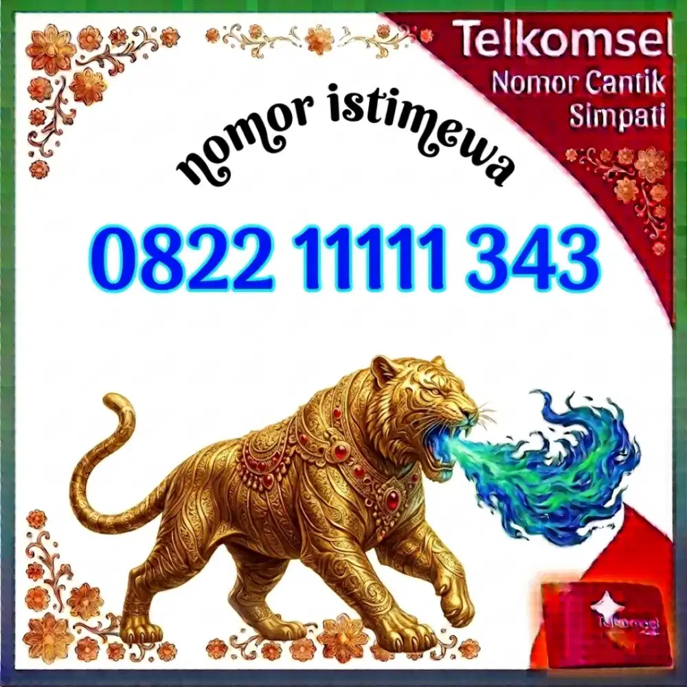 Nomor cantik simpati Telkomsel flash 12 D
