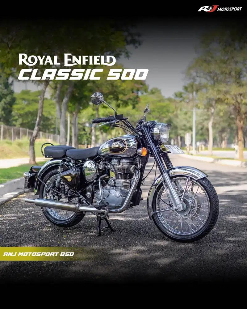 Royal Enfield Clasic 5000 Nik 2016  Warma Silver Hitam