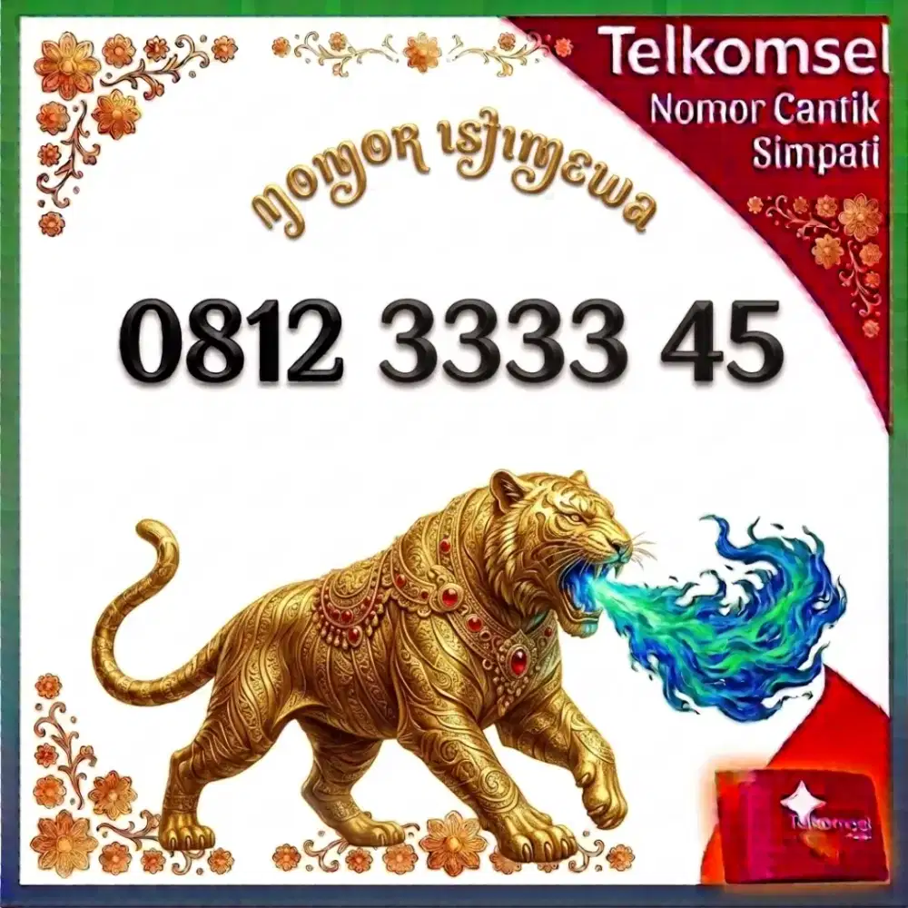 Nomor cantik simpati Telkomsel 10 d 0
