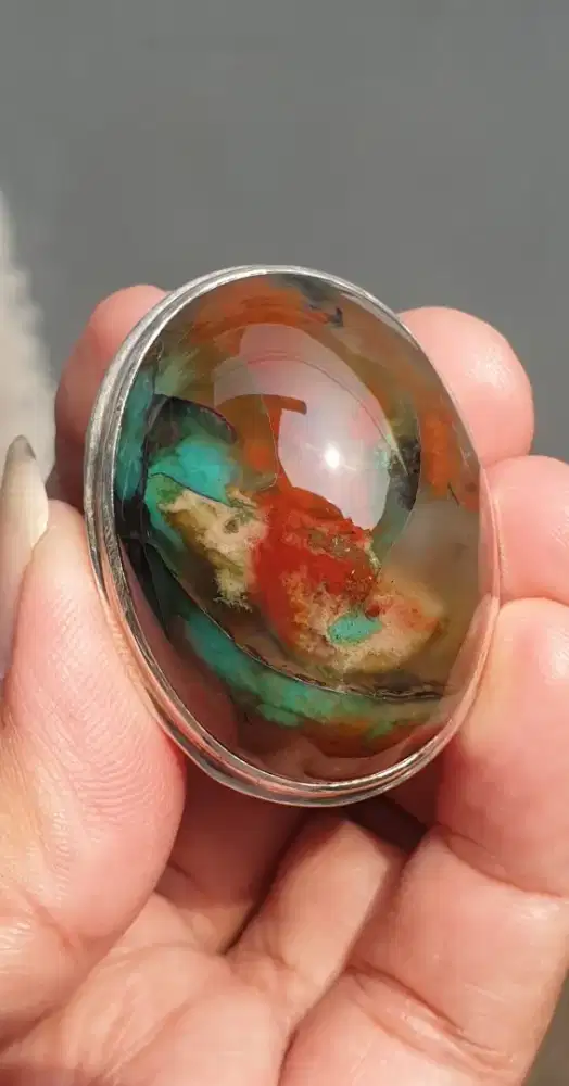 Cincin Batu Natural Pancawarna Garut