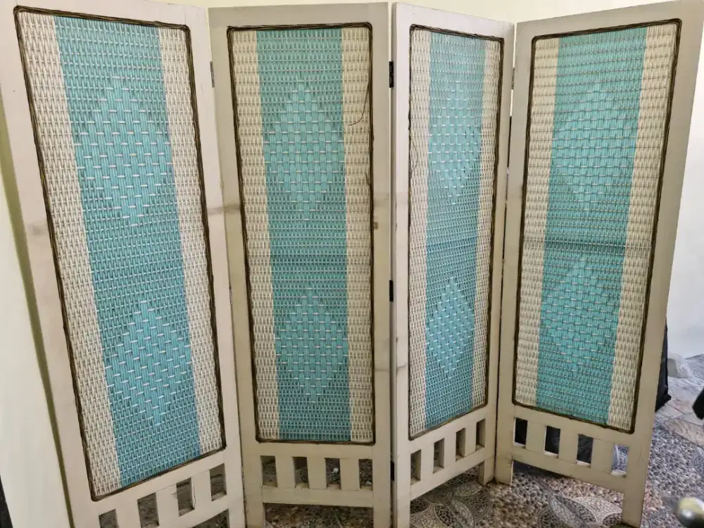 Partisi / Sketsel Rotan 4 Pintu