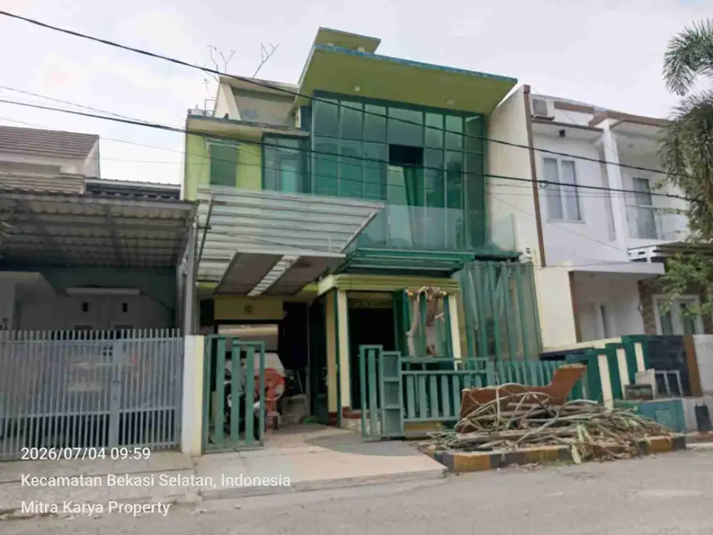 rumah murah 3 Lantai di galaxy, green view
