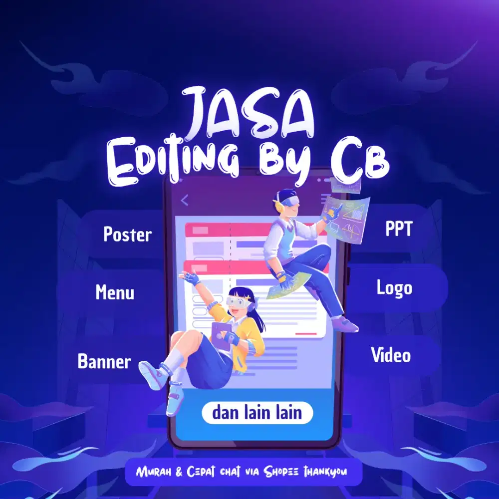 Jasa Editing Poster - Banner - CV - Persuratan dan Video