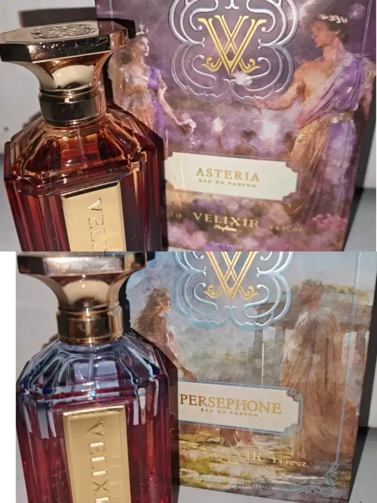 Velixir Asteria juice 90% dan Persephone juice 75%