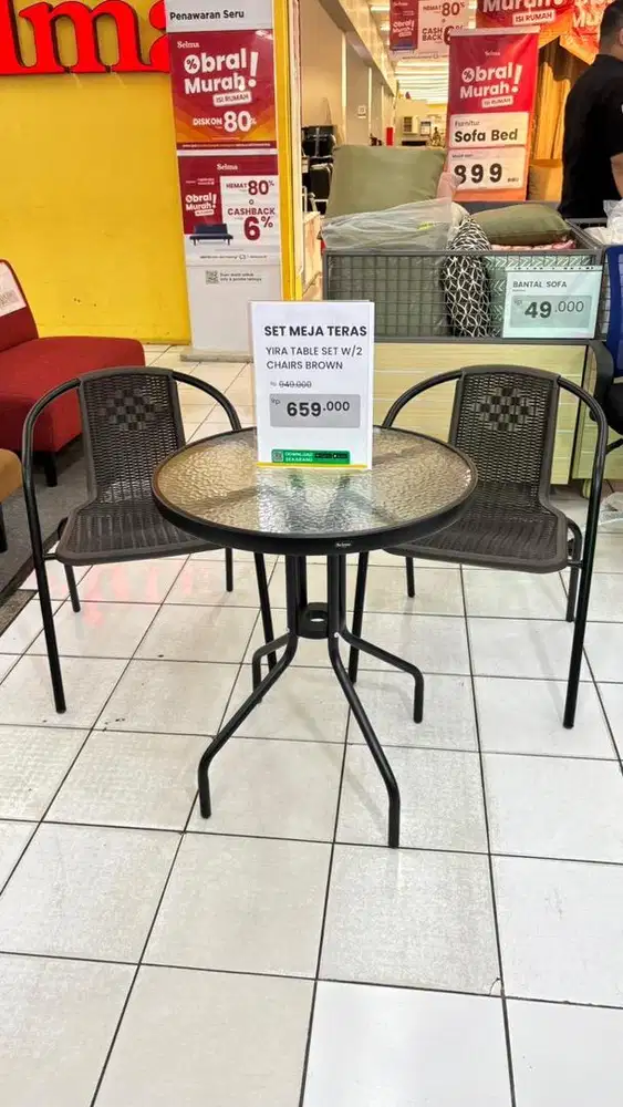 promo set meja kursi teras santai