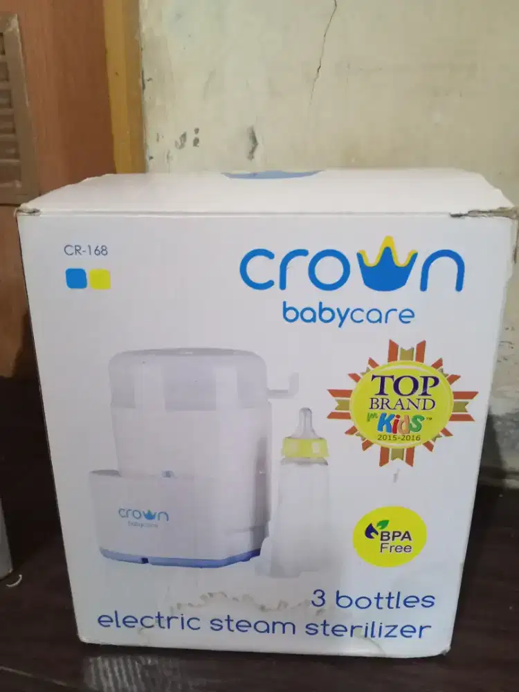 Jual murah / preloved merk crown alat sterilizer bottles untuk 3 botol