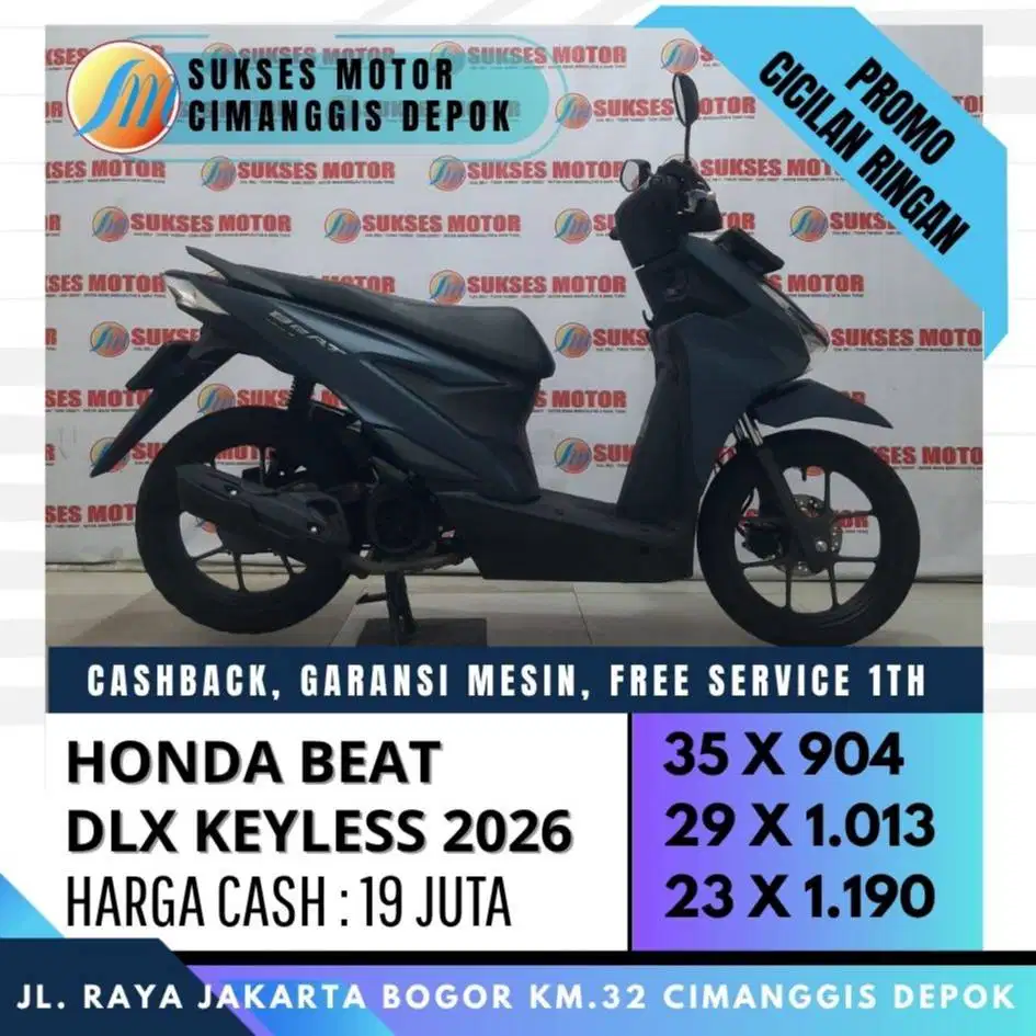 BEAT DELUXE KEYLESS 2026 CASH/KREDIT CC/PAYLATER [SUKSES MOTOR]