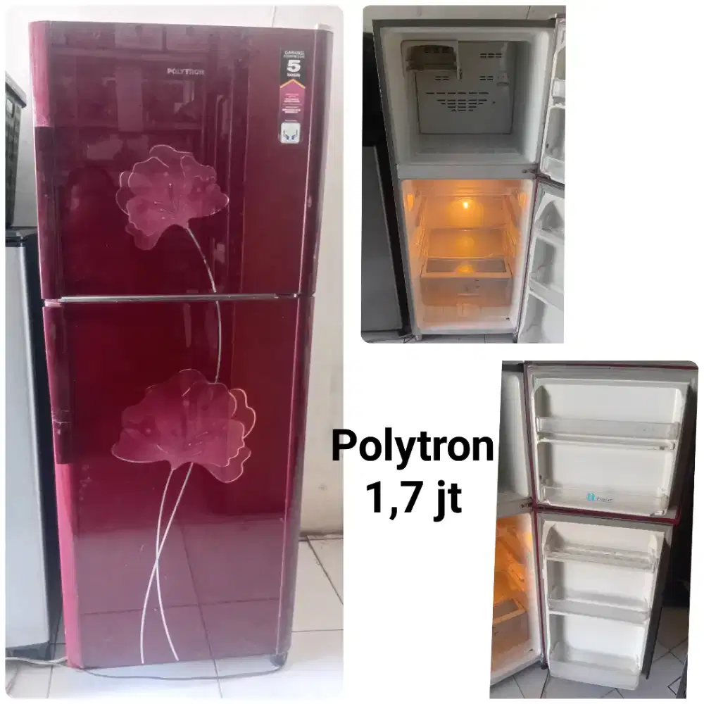 Kulkas POLYTRON bekas bergaransi