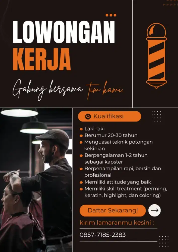 Loker Capster daerah bekasi