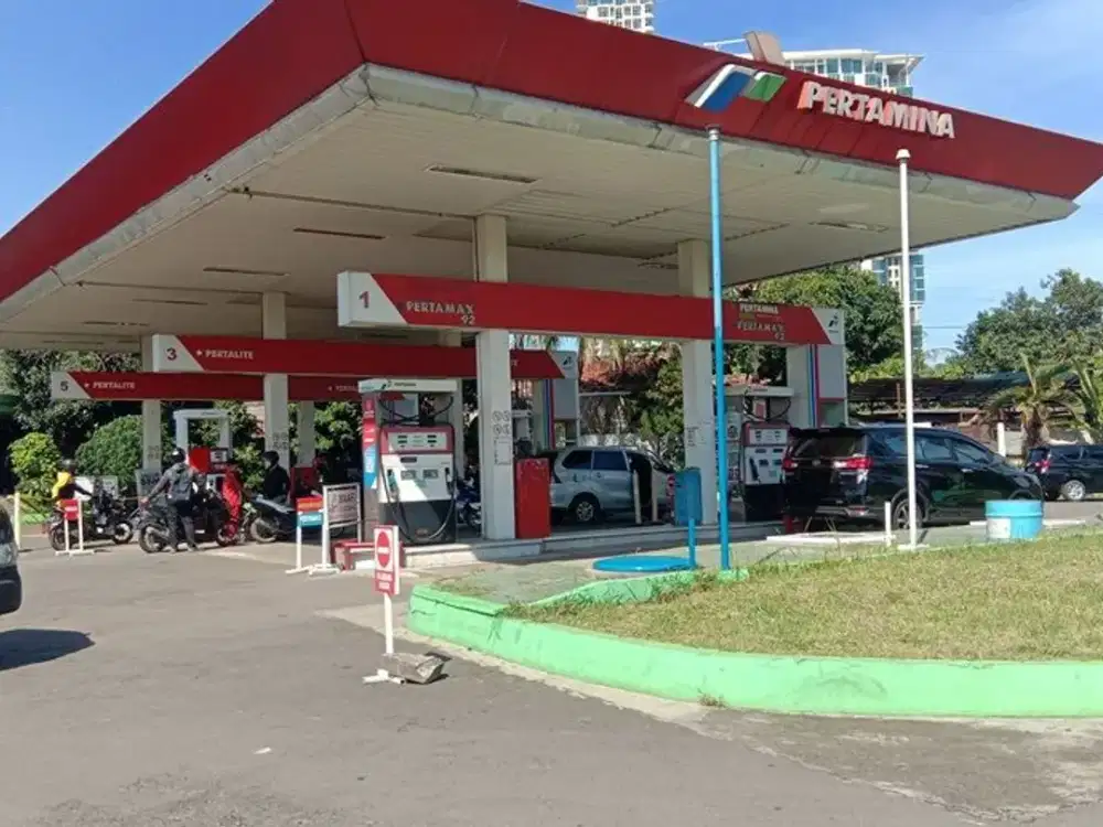 SPBU Bekasi Timur LT 2626 m2, Jalan Utama Strategis Ramai, Masih Operasi, Murah
