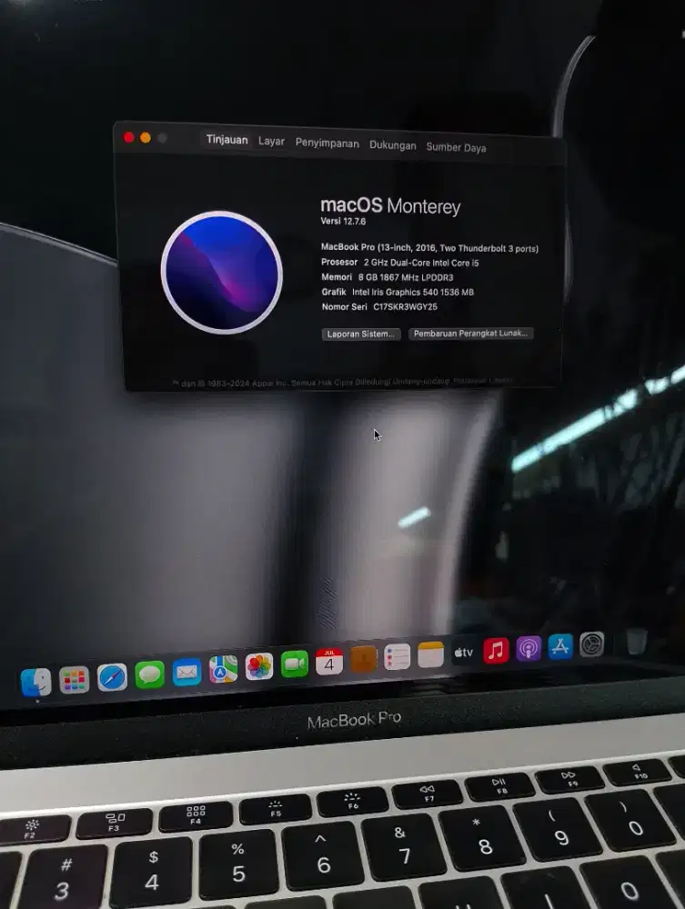 Apple Macbook Pro A1708 2016 Normal No Minus