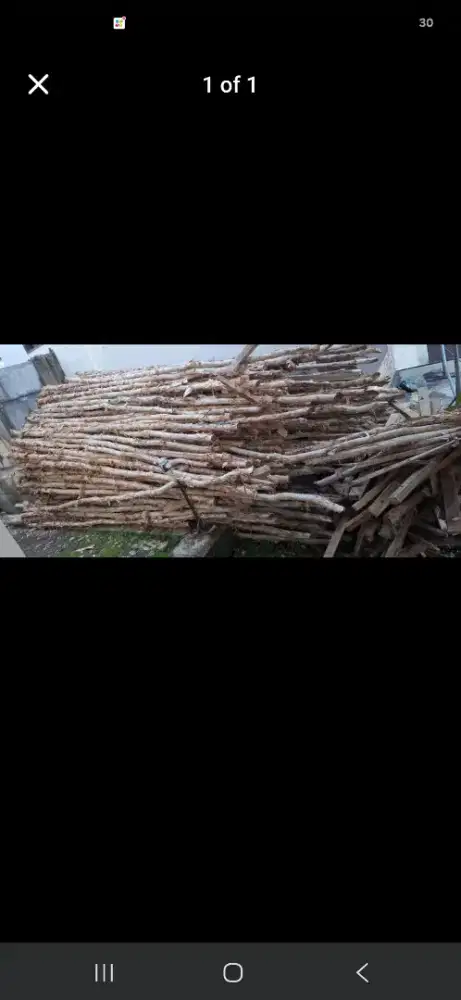 Kayu galam bekas cor-coran