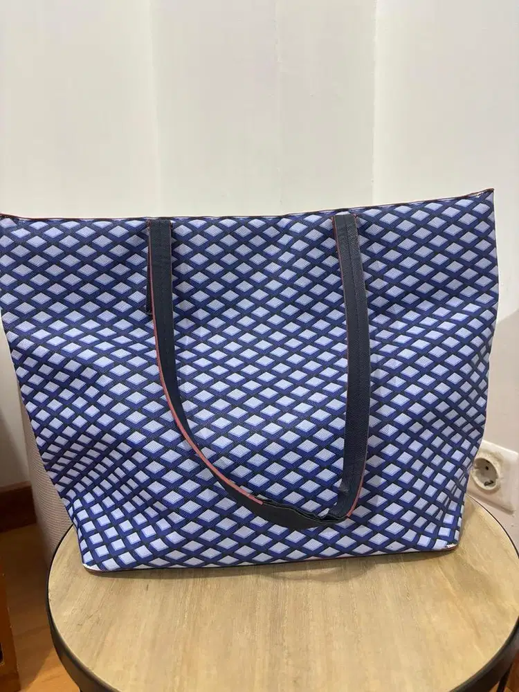 Tote Bag Marks & Spencer Geometric Blue