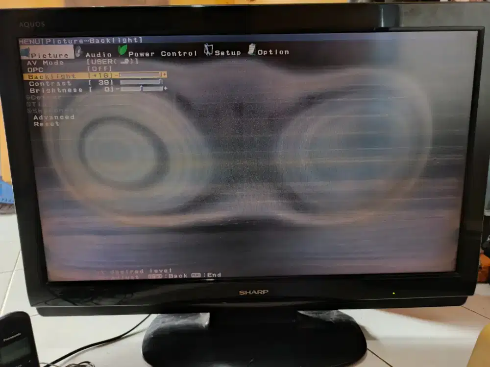 TV LED SHARP 32 INC MINUS GANTI POLARIZER