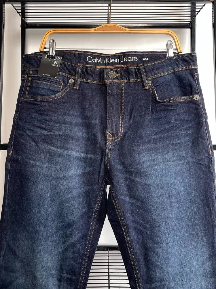 CALVIN KLEIN JEANS CLASSIC STRAGHT LEG INDIGO DARK BLUE WASH JEANS