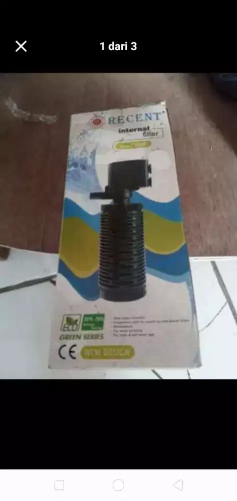 1 set aquarium Dan pompa air